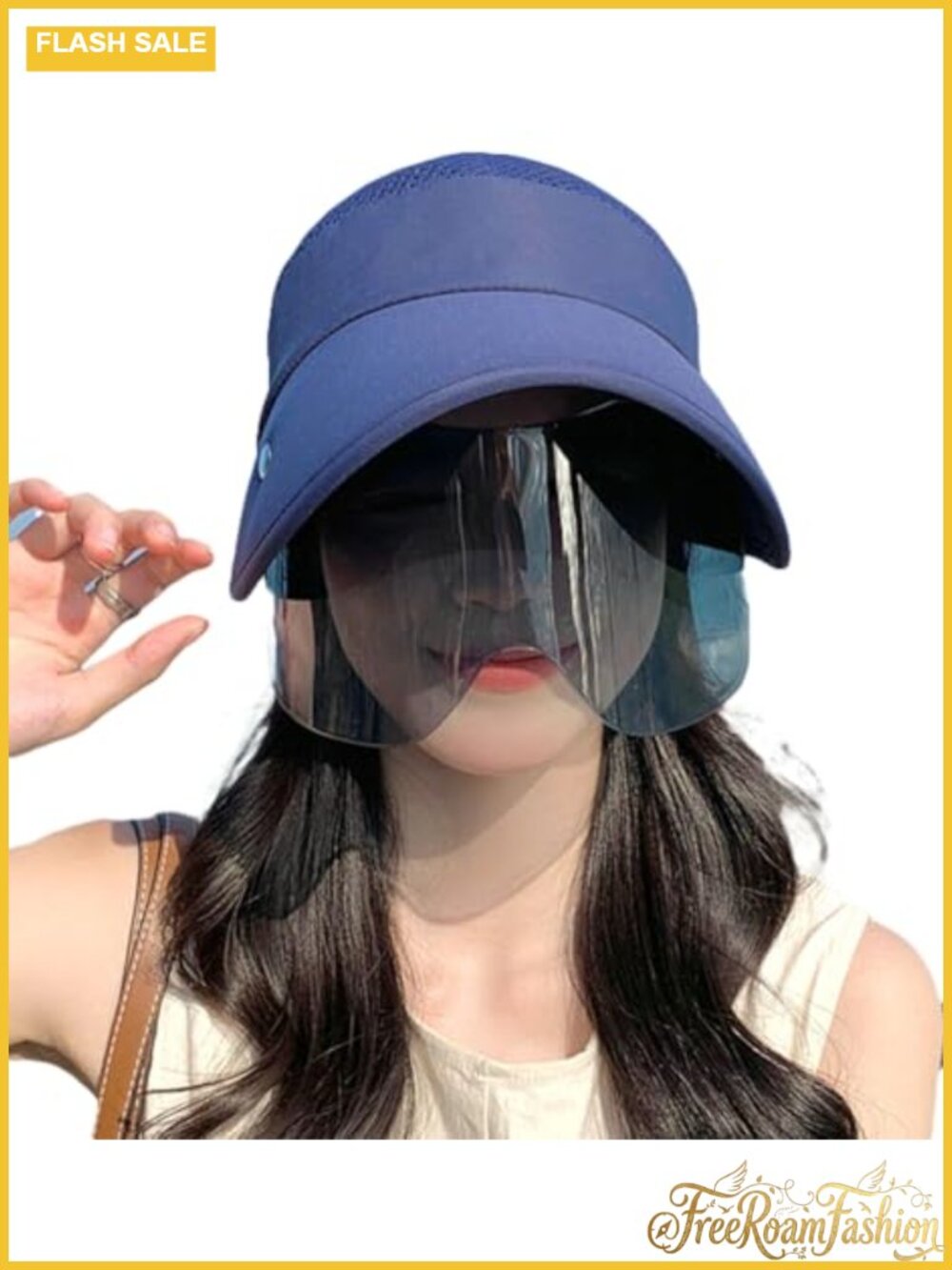 Wide Brim Sun Hat Polyester UV Protection Beach Visor Cap Golf Hiking